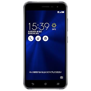 Amazon | ASUS ZenFone3 5.2 ZE520KL ブラック(オクタコアCPU